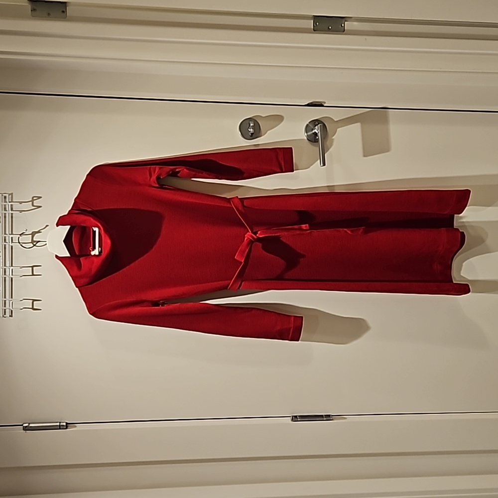 Vintage Red Sweater Dress - S